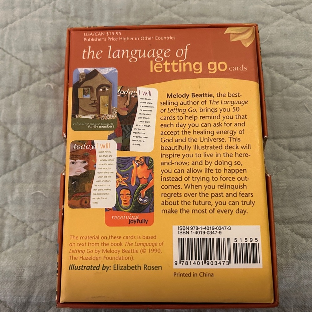 The Language of Letting Go 50 Card Deck - Picture 3 of 4